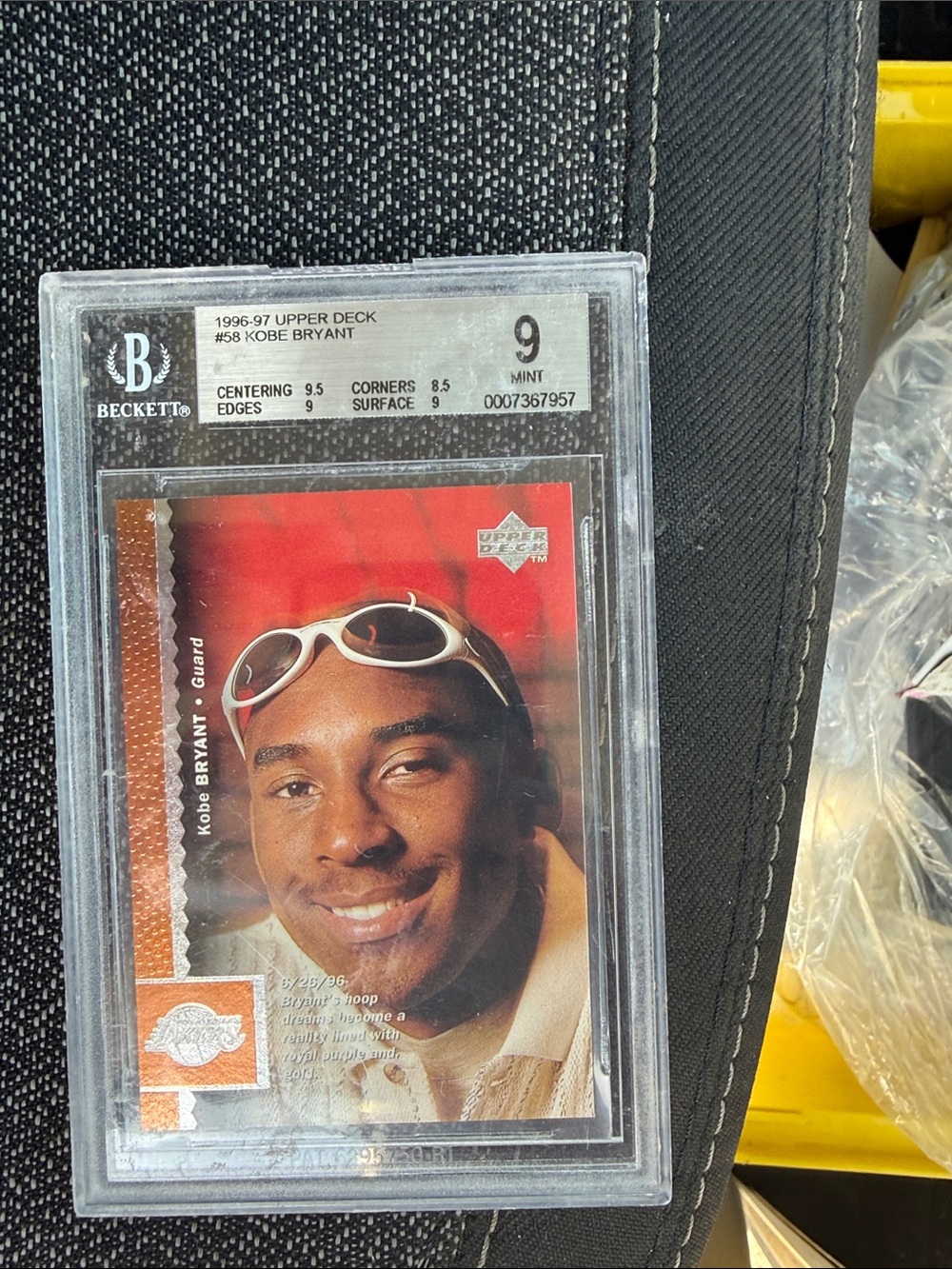 Kobe Bryant 1996-97 Graded Basketball Card - Red